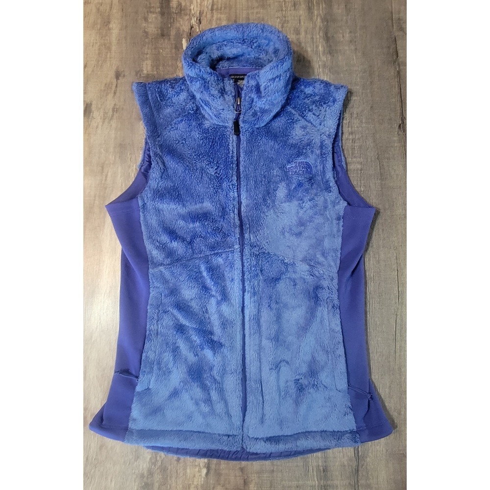 The North Face Womens Osito Fleece Vest Blue Full Zip Size Medium